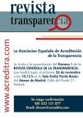 Presentación del número 1 de la "Revista Española de la Transparencia"
