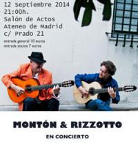 Concierto "Los maestros de la guitarra flamenca, José Luis Montón y de la guitarra argentina, Guillermo Rizzotto"