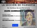 Conferencia «María Zambrano y la tragedia», a cargo de Félix Recio