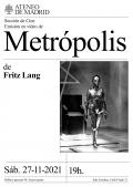 Emisión de la película Metrópoli de Fritz Lan