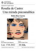 Rosalía de Castro: una mirada psicoanalítica. Interviene Belén Rico