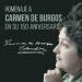 Exposición de la obra bibliográfica de Carmen de Burgos en el 150 aniversario de su nacimiento.