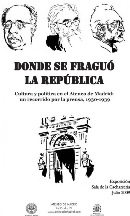 Cartel exposición Donde se fraguó la República