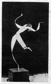 "La danza". Ramón Acín, 1931. Plancha de aluminio recortada.