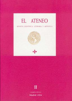 Cubierta Revista "El Ateneo". N.º II